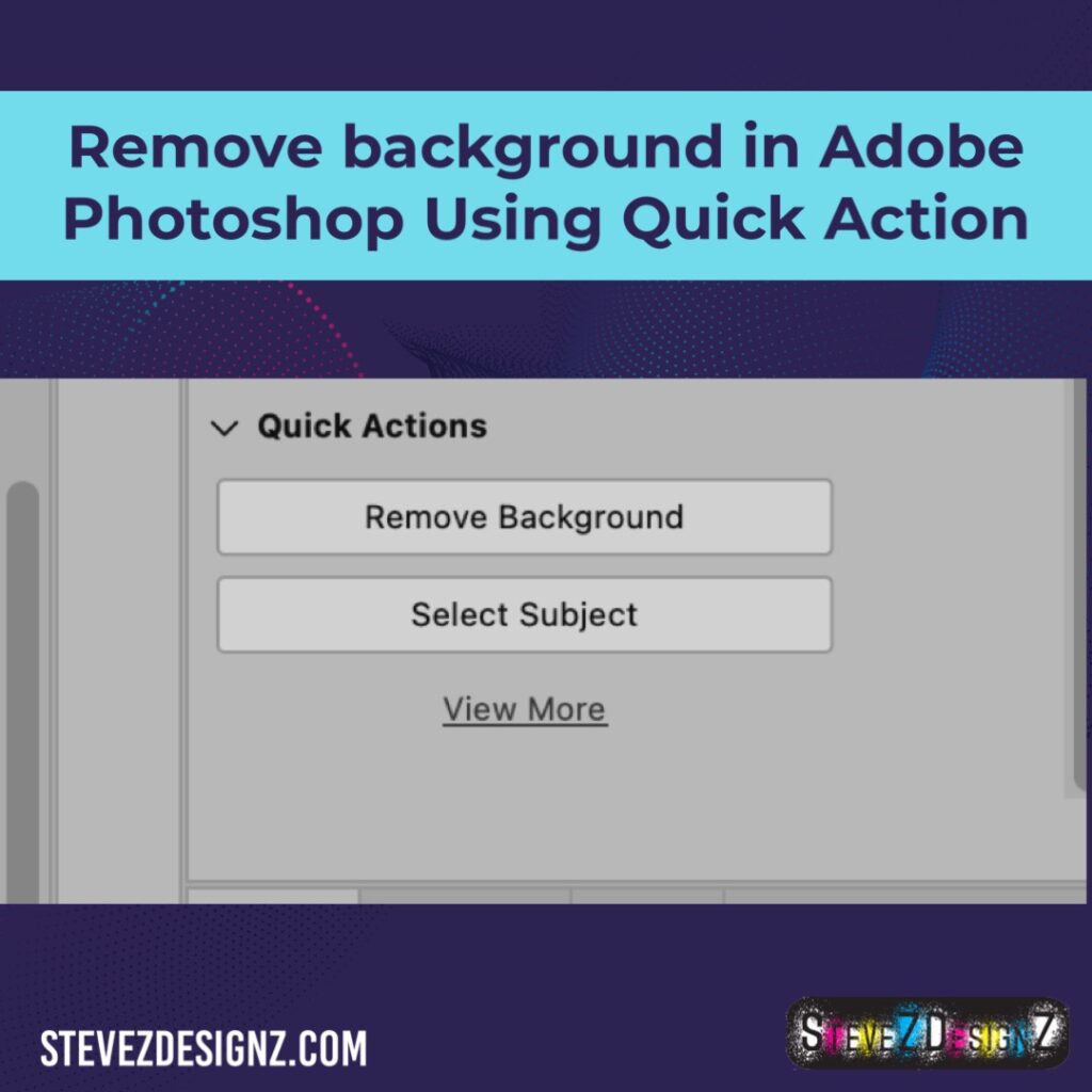 Remove background in Adobe Photoshop Using Quick Action - real simple and fast! #Photoshop