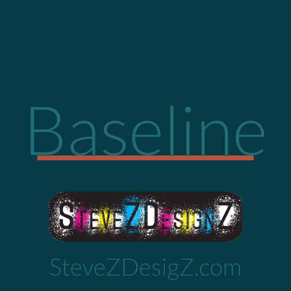 In typography, a baseline is an imaginary line upon which the letters of a font sit. The baseline is the line upon which the letters appear to be sitting or resting. The baseline is an essential element in typography, as it provides a consistent visual foundation for the letters and words. #baseline